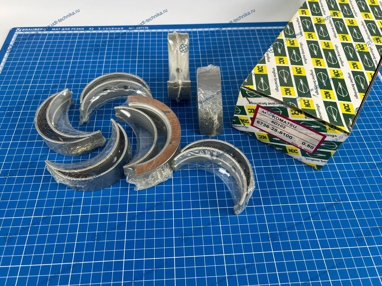 6736-28-8100 Вкладыш коренной 0,5 (к-кт к-кт на двигатель) - фото 3