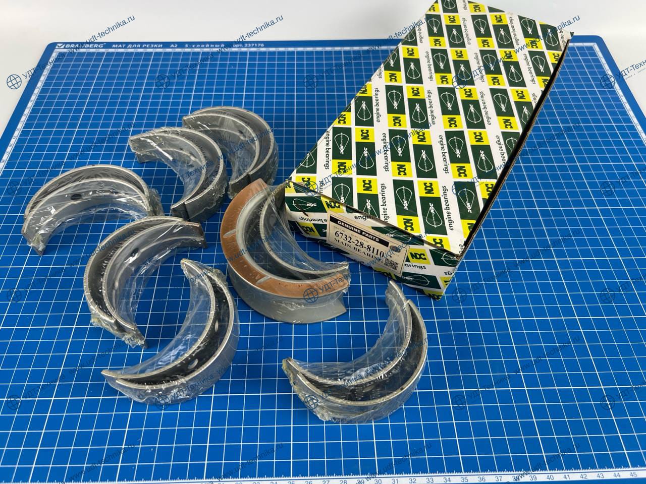 6736-28-8100 Вкладыш коренной 0,5 (к-кт к-кт на двигатель)