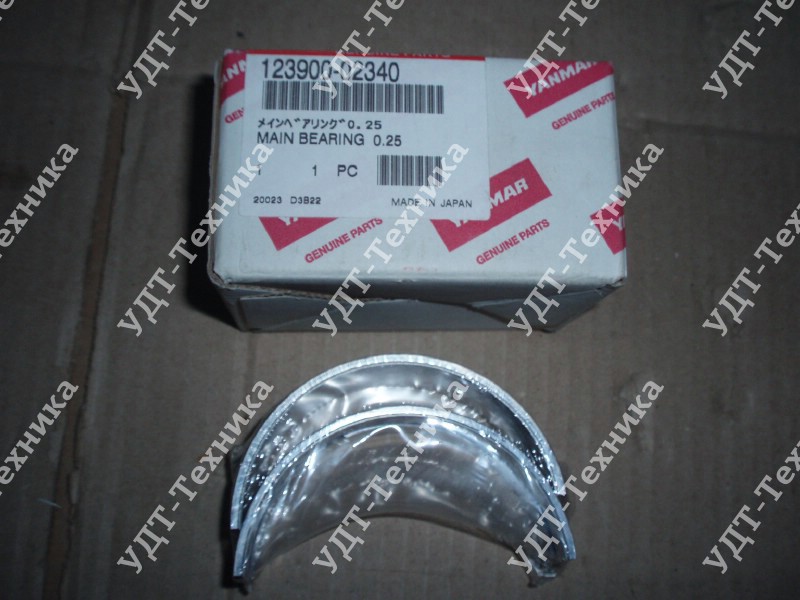 YM123900-02340 ORIGINAL Вкладыш коренной (к-т из 2 полувкладышей)